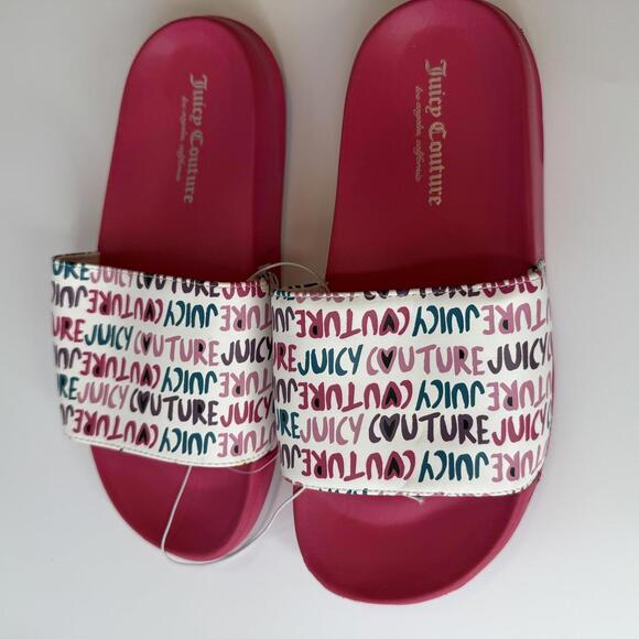 Juicy Couture - Wheeler Slides in Pink. Size 8 - Picture 3 of 7